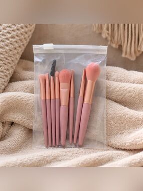 New! Elegant Pink Makeup Brush Collection